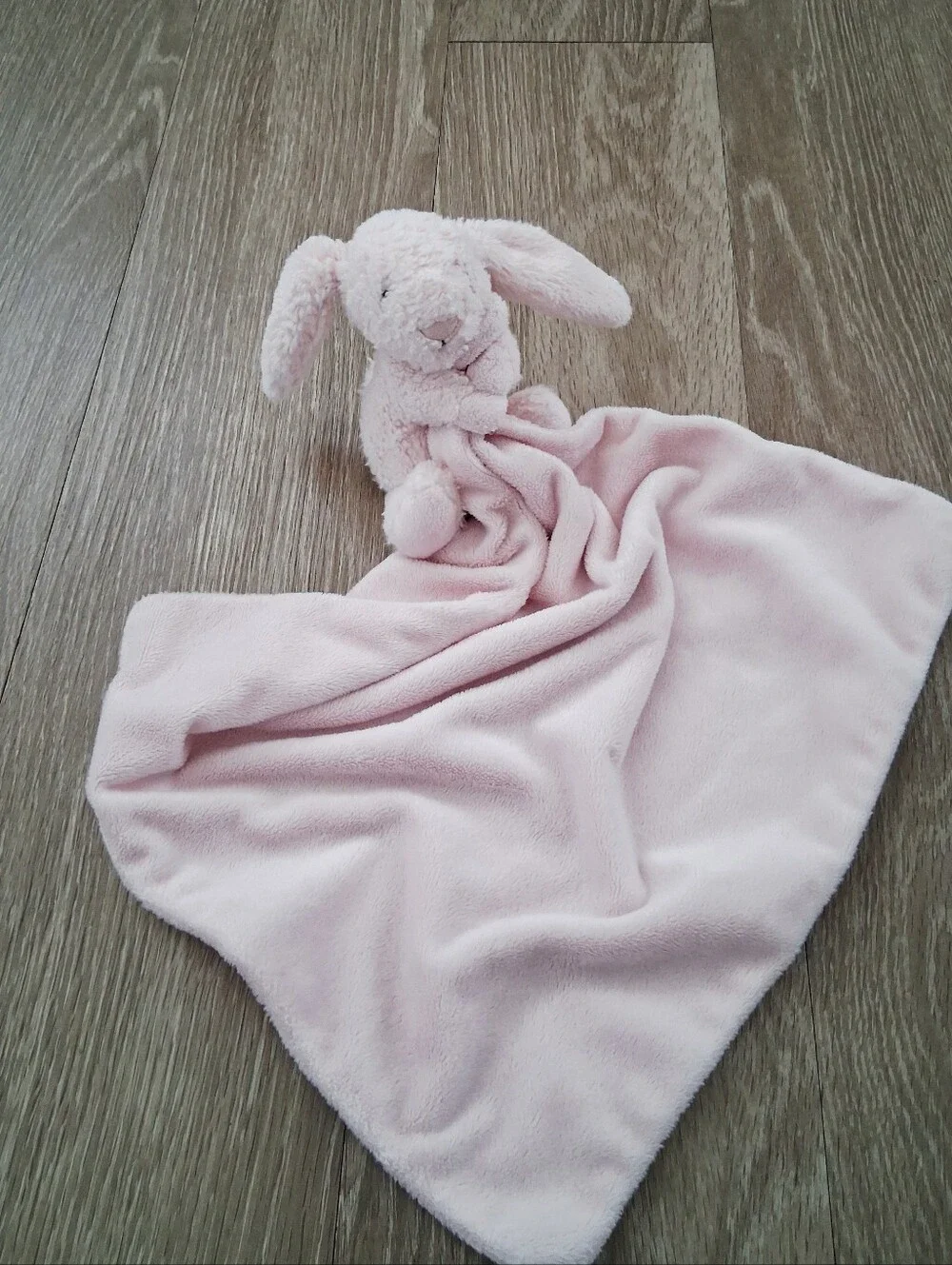 Jellycat Bashful Pink Bunny Soother Baby Lovey Security Blanket Plush